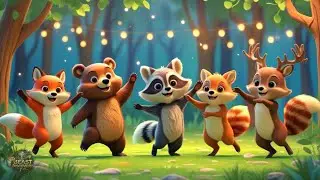 In Winter, All the Forest Animals Go on a Picnic &ndash; Tiger, Bear, Fox, Hen & Cat Funny Kids Cartoon