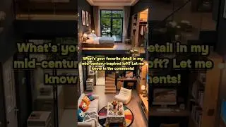 Stylish Mid-Century Loft Tour | Small Space Design & Unique Details! #cozyhome #loftapartment #룸투어