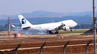 18 planes in 8 minutes !  Ben gurion airport (TLV) plane spotting Tel Aviv  Israel  🇮🇱