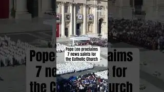 Pope Leo XIV proclaims 7 news saints saints for the Catholic Church