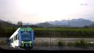 Zug Mitfahrt Spiez - Zweisimmen , Lattigen - Eifeld , Train ride, Viagem de trem