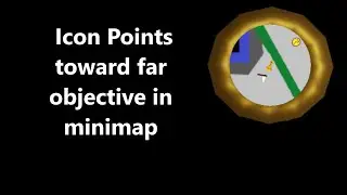 Icon Points toward far objective in minimap #minimap #objective #ue4