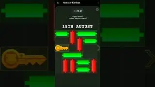 Hamster Mini Game for 15th August #hamsterkombat #hamsters #hamsterminigame #hamster