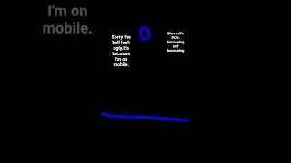 blue ball bouncing