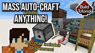 Easy Mass Autocrafter Tutorial [Minecraft 1.21]