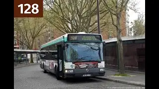 RATP - Timelapse ligne 128 - Robinson RER - Porte d'Orléans