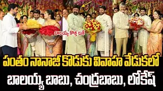 ముగ్గురు ఒకే చోట😍 Balakrishna, Chandrababu and Nara Lokesh Attends Pantham Nanaji Son Wedding