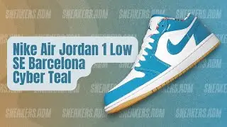 Nike Air Jordan 1 Low SE Barcelona Cyber Teal - DC6991-400 - @sneakersadm - #nike #airjordan1 #aj1