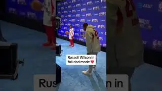 This moment between Russ and his son ❤ #nba #nfl #russellwilson