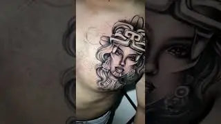 Tattoo of an Aztec warrior