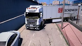 euro truck simulator 2 | through Extreme narrow road Tirana Promod | #ets2 | Logitech g29 gameplay