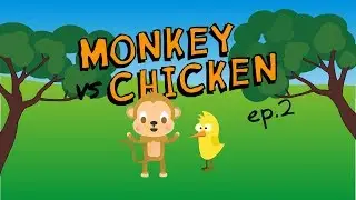 Monkey vs Chicken | Episode 2 | Scratch Animation | CompuKids