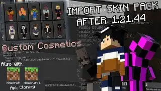 How To Import HIVE 4D Skin Pack Cosmetics in Minecraft 1.21.51 Bedrock PE Update Android Apk Editor