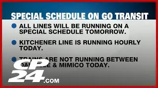 TTC and GO train experiencing altered routes due to massive storm