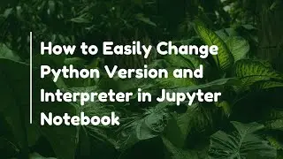 How to Easily Change Python Version and Interpreter in Jupyter Notebook