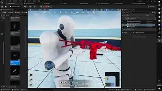 Setting up the UE4 Manny for custom guns in MRPG Template