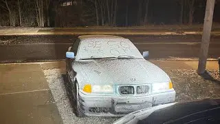 Installing a radiator on an E 36 BMW  1997￼