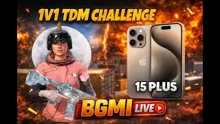 🔴LIVE 1V1 TDM ROOM | IPHONE 15 PLUS 🔥 60FPS #bgmi1v1 #tdmroomlive #shorts