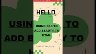 How to use CSS to add beauty to HTML #tutorial #htmlcss #coding
