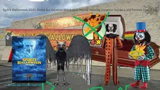 Spirit Halloween 2025 Rome Ga location store tour Movie Filming location inside an old Toys R Us.