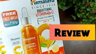 Himalaya Vitamin c face serum with vit c  facewash review 