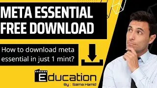 Meta Essential Free download | meta analysis | Forest plot| funnel plot| Saima Hamid