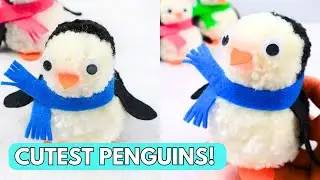 I Made Penguin Pom Poms in 5 Minutes and You Can Too!