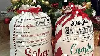 Personalized Large Santa Sack - Christmas D&eacute;cor US