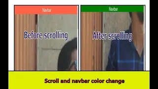 Scroll and navbar color change.using HTML, CSS and JAVASCRIPT/ স্ক্রোল এবং ন্যাভার রঙ পরিবর্তন করুন।