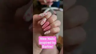 New Nails! Barbie Inspired! #newnails #nail transformation