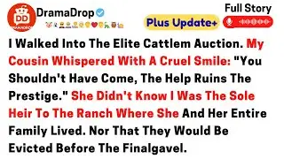 I walked into the elite cattle auction, my cousin whispered with a cruel smile. You shouldn't ..