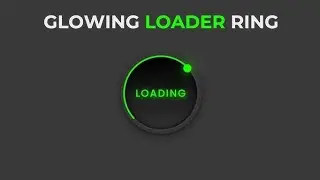 website loader animation | loading animation html css | neon loader | glowing ring loader