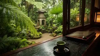Relaxing Tea House - Soothing Japanese Garden & Asian Calming Music