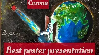 How to make Poster presentation | future of corona painting|sketching and painting | poster painting