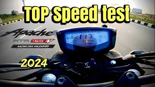 Apache RTR 160 4v Top Speed Test | X Connect Abs | Shakib Zeshan | 2024