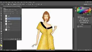 Creating a gold sequence brush in Photoshop | Fashion Rendering| Photoshop CC | Array Design Studio