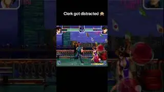 Clerk got distracted 🙊 #kof #kingoffighters #kingoffighters2002 #magicplus #kof2002plus