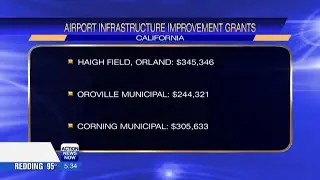 Airports across Northern California to receive funding from FAA's $168.85 million Airport