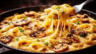 Creamy Mushroom Pasta Recipe | Easy & Cheesy One-Pan Dinner | Quick Weeknight Meal 🍝✨