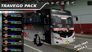 REVIEW TRAVEGO PACK ETS2 1.35-1.43 | MOD FREE RASA $ !!!