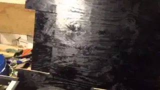 Painting Tar on Bottom of Floor