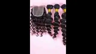 Brazilian Virgin Hair Weaves and Middle Part Closure Bundle Sales|WowAfrican.com