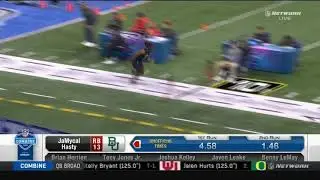 Baylor's JaMycal Hasty NFL Combine 40-yard dash 2 attempts