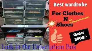 Wardrobe for Clothes N Shoes 👟 👔 || Under 3000/-  || Wardrobe Fitting 🗄️