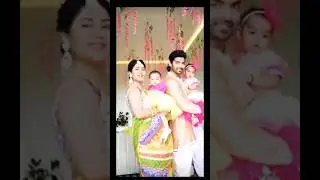 Ganpati bappa morya 🙏 # debina decodes ❤️ gurmeet choudhary # celebration 🎉 with lianna and divisha