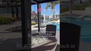Naples Florida waterfront homes for sale - walkable to the beach $3,650,000