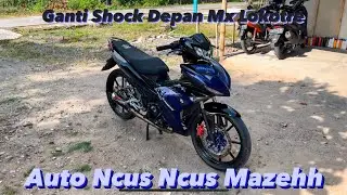 Pasang Shock Depan Supra Gtr ke Mx King #supragtr #mxking