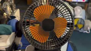 8” orange clip on fan 