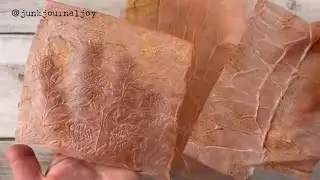 How to create glitter embossed transparent papers from cheap materials