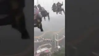 These people are left dangling in the air during a severe storm! #shorts